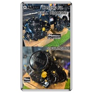 GOLD Set Casing Engine FZ HITAM DIAMOND Screw Set Gold Tudung Engine Oil Yamaha Y15 FZ150 Casing Cov
