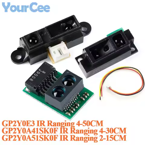 GP2Y0A41SK0F GP2Y0A51SK0F GP2Y0E03 IR Infrared Ranging Sensor Module 4-30cm 2-15cm 4-50cm Distance I