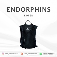 EIGER MERAH Backpack Endorphins 10 Hydropack for Cycling Running Outdoor Nylon Black Red