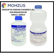 [NEW STOCK 2024] RINSCAP NS NORMAL SALINE NACL 0.9% FOR IRRIGATION (500ML/1000ML) CUCI LUKA