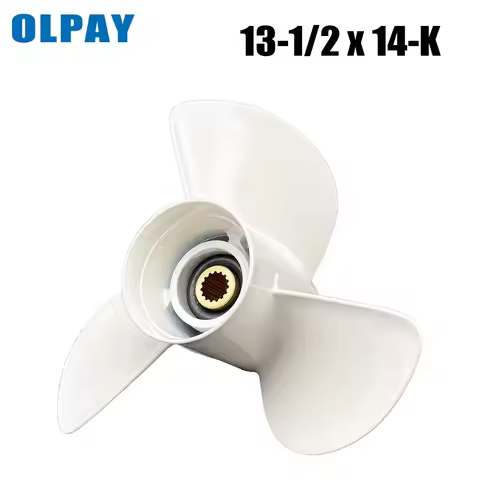 Outboard Propeller 13 1/2 x 14-K Aluminum Propeller For Yamaha 50-130HP Outboard Propeller OEM No.6E
