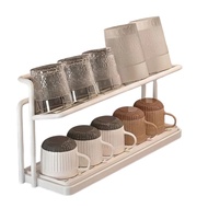 [sillyshuai]Dining Table Cup Holder Storage Rack Countertop Glass Cup Tea Cup Coffee Cup Double-Laye