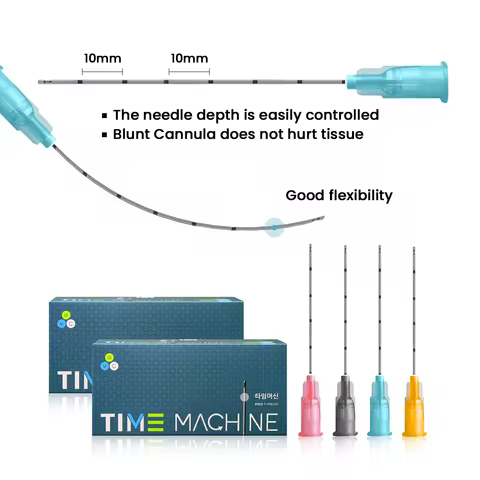 50Pcs/Box Disposable Blunt Tip Cannula Medical Micro Cannula 27G 50MM Sterily Plain Ends Notched Nee