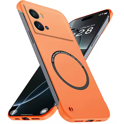 Magnetic Slim for VIVO iQOO 7 8 9 Pro SE iQOO9 iQOO8 iQOO7 9T Frameless Phone Cases Matte Anti-Scrat
