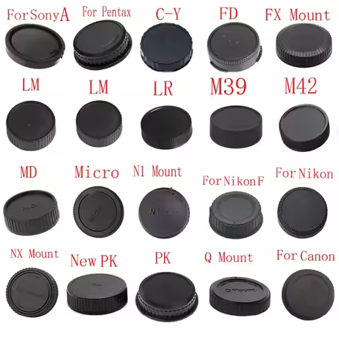 50pcs/lot camera Rear Lens Cap for Canon nikon Sony for Pentax Olympus Micro M4/3 Panasonic Samsung 