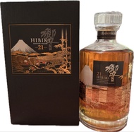 響 21年 Suntory Whisky 日本威士忌 風鳥花月 機場限定版