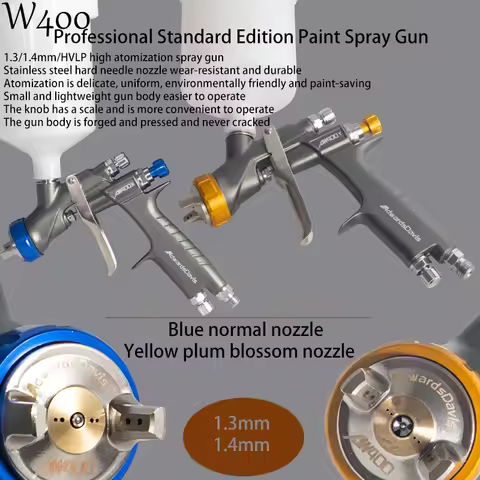 W400 Car Spray Gun 1.4mm High Quality High Atomization Environmentally Friendly Spray Gun Oil-Based 