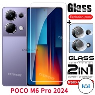 KK Poco M6 Pro 2024 Full Cover Tempered Glass Flim For Poco M6Pro M6 PocoM6  Pro PocoM6Pro M6Poco X 