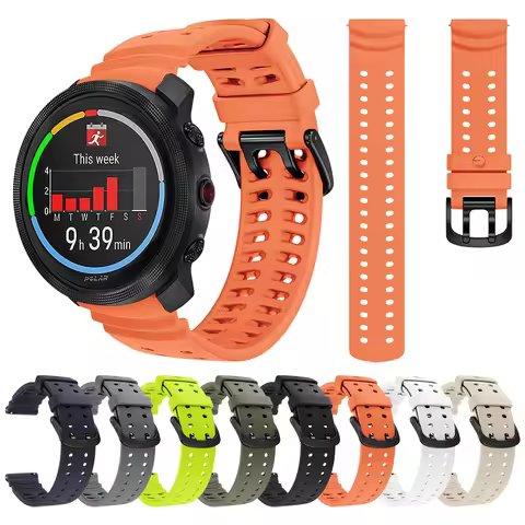22mm Silicone Strap For POLAR Vantage M3 V3 M M2 1:1 Wristband For POLAR Grit X2 Pro Titan GritX Spo