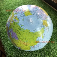 W&F 30cm Inflatable Globe Ball Globe Earth English Educational Inflatable Earth Ball for Kids