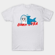 2024 summer Hololive EN Gawr Gura "A" Shark Print T-shirt size S-5XL