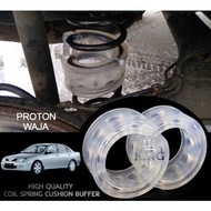 Proton Waja High Quality Transparent Silicon Coil Spring Cushion Buffer DEPAN & BELAKANG / FRONT & R