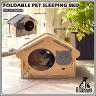 Low price] Cat /Dog bed Foldable Pet Sleepping Bed removable and washable cat house kennel for dog house indoor cat nest