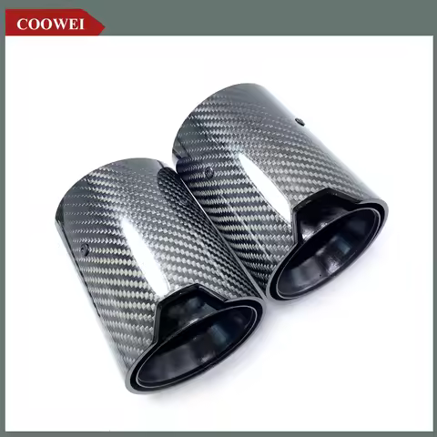 1PCS Carbon Fiber Exhaust tip Stainless Steel Muffler M Performance Exhaust Tip for BMW M2 M3 M4 M5 