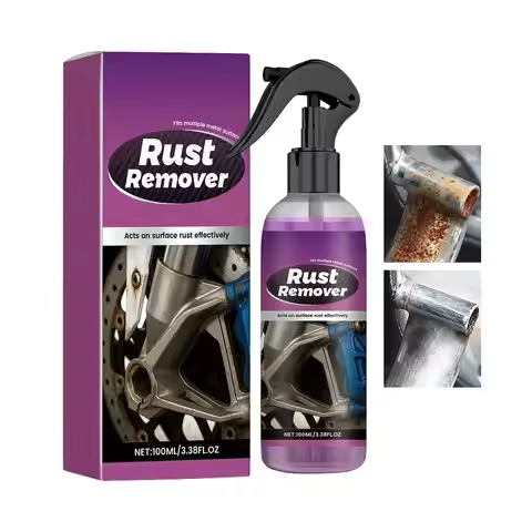100ml Car Rust Remover Spray, Car Metal Rust Removal Spray, Iron Powder Converter, Easy Spray No Res