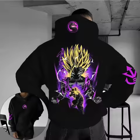 Dragon Ball Men's and Women's Hoodies Sweater Goku Japan Anime Summer Boy Children's Harajuku Punk T