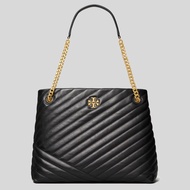 TORY BURCH Chevron Tote Bag Black 157016