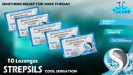 AUTHENTIC STREPSILS COOL SENSATION 10 Lozenges