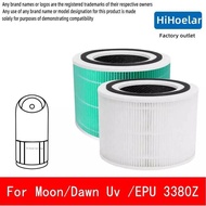 Fits Sterra Moon/PerySmith Smart Ai13/Dawn UV/ EPU 3380Z Air Purifier Replacement True HEPA H13 Filt