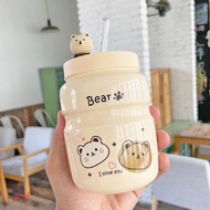 Bear Enameled Ceramic Drinking Water Bottle Hot Trend