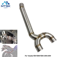 FZ6 FZ6N FZ6S Motorcycle Exhaust System Middle Pipe Link Connect Motorbike Accessories For Yamaha FZ