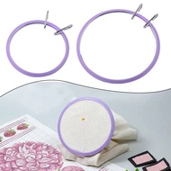 【QUMMLL】Cross stitch tools Plastic sewing tool rings Cross stitch stands EmbroideryHoops