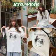 KYO Shipped From Thailand oversize T-Shirt Korean Fashion Shirt Street Style Comfortable To Wear Sup