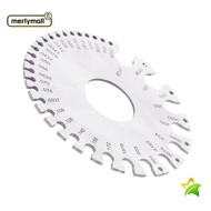 MERLYMALL Round Wire Gauge, Stainless Steel Round Dual Sided Design Thickness Gauge, Metric and Impe