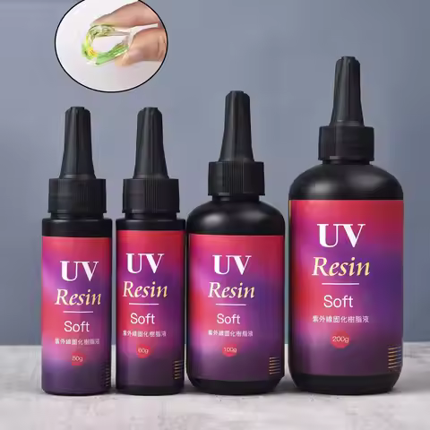 Soft UV Resin Glue Ultraviolet Curing Solar Cure Sunlight Activated DIY Jewelry Making Quick Drying 