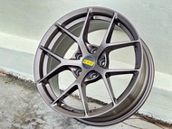 New Car Sport Rim Flow Forming BBS Wheels 17x7.5J 5x113 ET35 Matt Bronze - READY STOCK