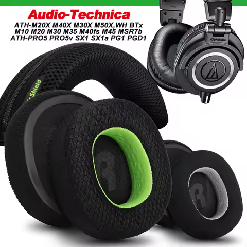 Replacement for Audio-Technica ATH-MSR7b M10X/M20X/M30X/M40X/M50X/PRO5v/SX1a/10X8cm 100X80mm Ear Pad