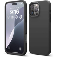 elago iPhone 16 Pro Max Compatible Case Silicone Shockproof Smartphone Case Fingerprint Prevention S