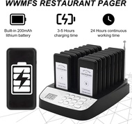 Daytech ระบบเพจเจอร์ออดร้านอาหารไร้สายสําหรับร้านกาแฟของหวานร้านเบอร์เกอร์ศูนย์อาหารรถบรรทุกคลินิกระ
