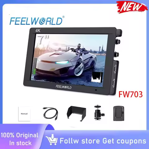Feelworld FW703 3G SDI 4K HDMI Camera Field Monitor 7 Inch IPS Full HD 1920x1200 Portable DSLR Monit