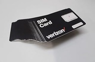 10 Pack Verizon Wireless 4G LTE SIM Card - All 3 Sizes (3-in-1), Nano/Micro/Standard Sizes (4FF / 3F