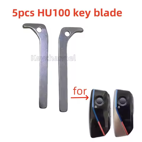 5pcs/lot Car Smart Key Blade Uncut Metal Keyless Remote Blank Emergency Key Blade for BMW X1 X7 IX7 