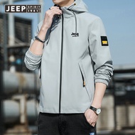 JEEP SPIRIT Áo Khoác Thể Thao Thường Ngày Áo Khoác Jacket Mùa Xuân Áo Khoác Có Mũ Cho Nam Áo Khoác J