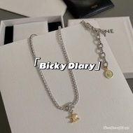 Ce-Full diamond chain double triumphal arch necklace/Buy without hesitation/Essential for fairies