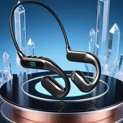 Bluetooth 6.0 Headphone Air Conduction Wireless Sports Headphone Neckband Headset for Running Cyclin