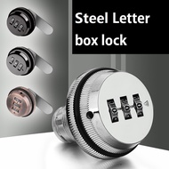Steel Letter Box Lock Keyless Mailbox Lock Drawer lock Letterbox Combination Digital Cam Lock HDB Mailbox Number Lock