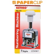 Kenko STAMP NUMERATOR 51 7 NUMBERS