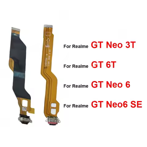 For Realme GT Neo 3T 6T GT Neo6 Neo 6 SE USB Charging Dock Flex USB Charger Jack Port Flex Cable Con
