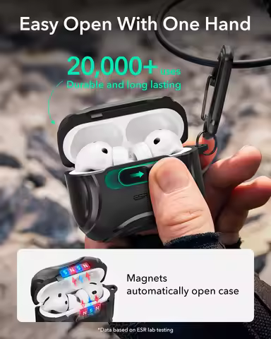 ESR for AirPods Pro 3 Case (2025) Secure FlickLock Ultimate Protection Earphone Cover for AirPods Pr