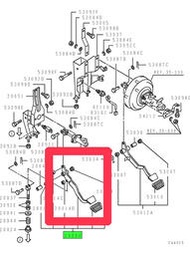 MC125281三菱堅達3.596-06 離合器踏板-桿 原