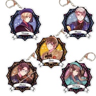 Anime Keychain Hetalia Axis Powers Acrylic Prussia Hungary Austria Spain Norway Keychain decoration 
