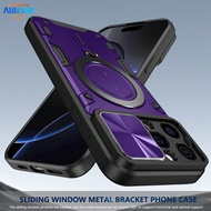 เคสโทรศัพท์ระดับมิลิทารีแบบติดแม่เหล็กพร้อมแท่นวงแหวน 360° หมุนได้ ที่ป้องกันการกระแทก ตัวเคสโทรศัพท