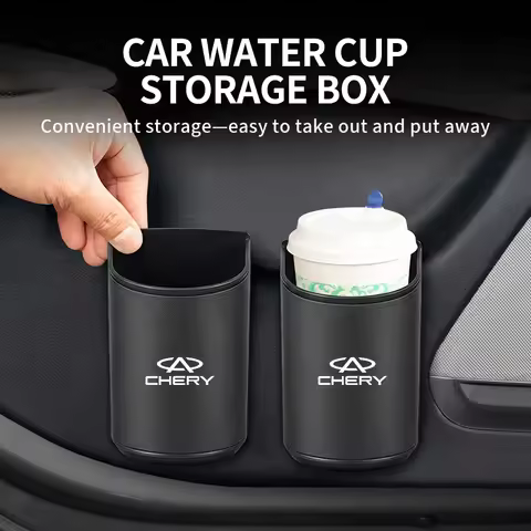Car Seatback Cup Holder Door Organizer Tools Box Trash Can Interior For Chery Fulwin QQ Tiggo 3 5 2 