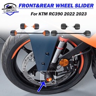 LJBKOALL RC390 RC 390 Front Wheel Protector Axle Fork Slider Crash Pads For KTM RC 390 2022- 2024 Mo
