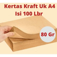 100 Sheets of A4 Kraft Paper 80 Grams 80grams 80gr Samson Kraft Paper A4 Kraft Brown Paper/