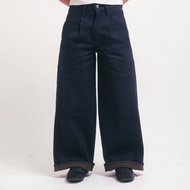 Indigo Brown Wide Leg Denim Pants – 606 Garb